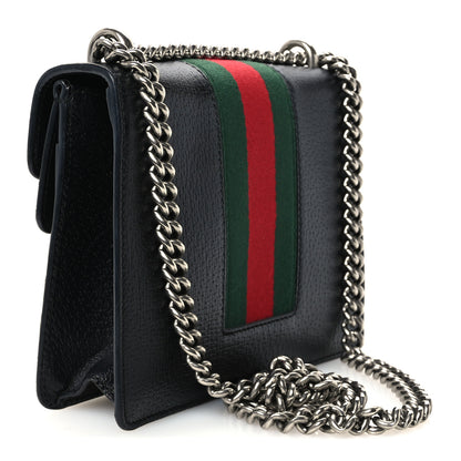 Gucci Calfskin Web Mini Dionysus Shoulder Bag Black 3 of 11