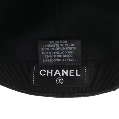 Chanel Cotton CC Cap Hat Black 8 of 9