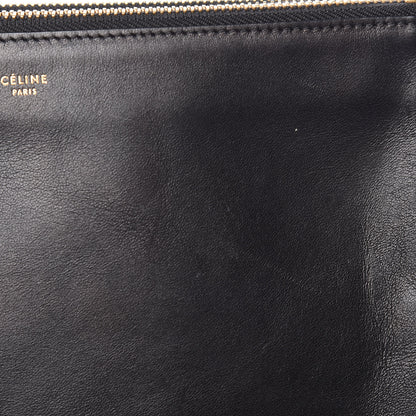 Celine Lambskin Large Trio Crossbody Bag Black 13 of 14