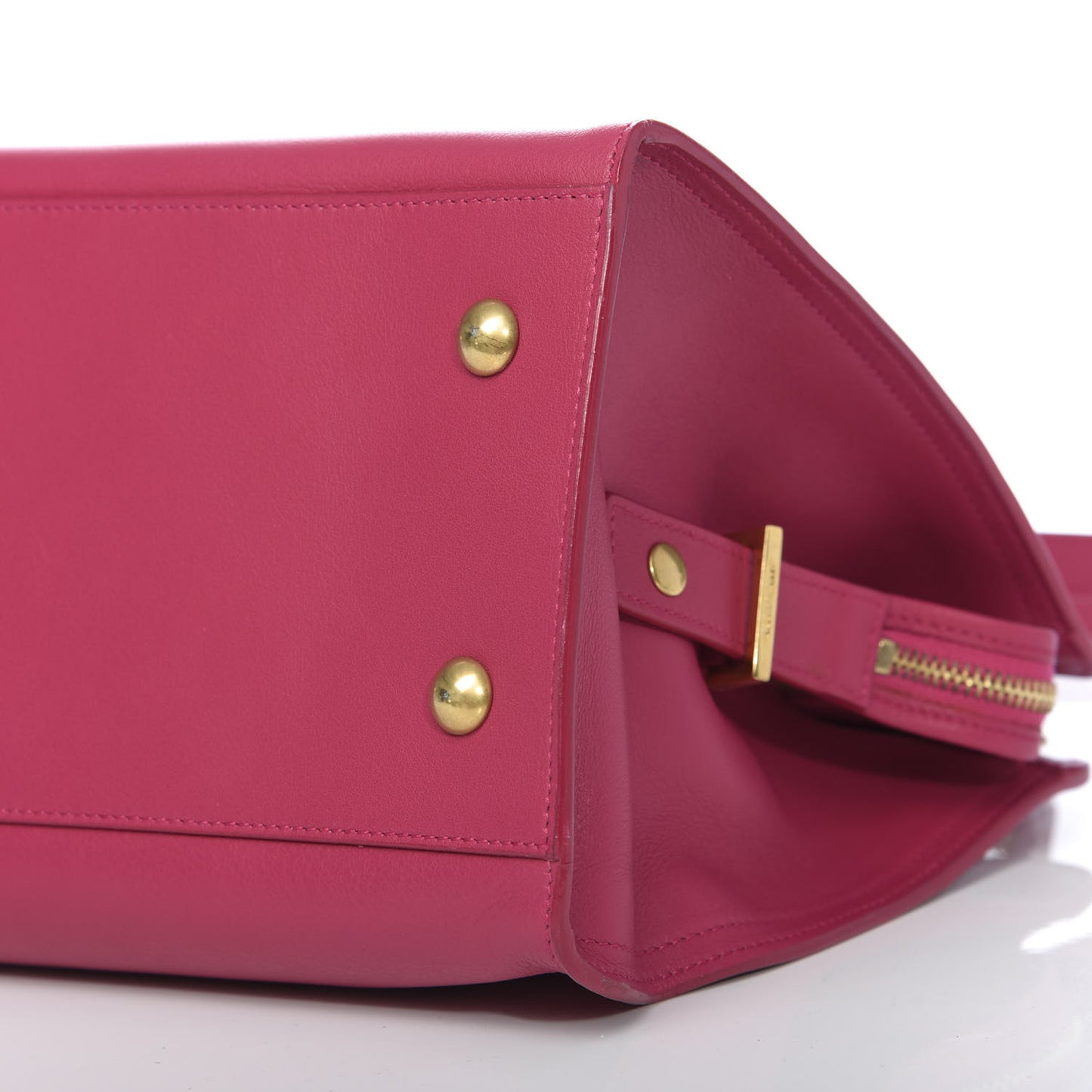 Calfskin Small Classic Y Cabas Fuchsia