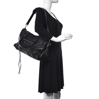 Balenciaga Agneau Classic Silver Hardware Part Time Black 3 of 10