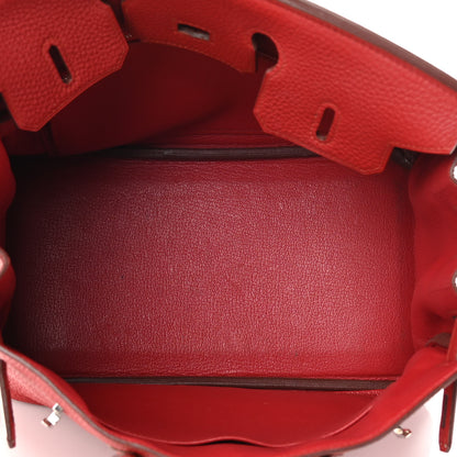 Hermes Togo Birkin 25 Rouge Garance 5 of 17