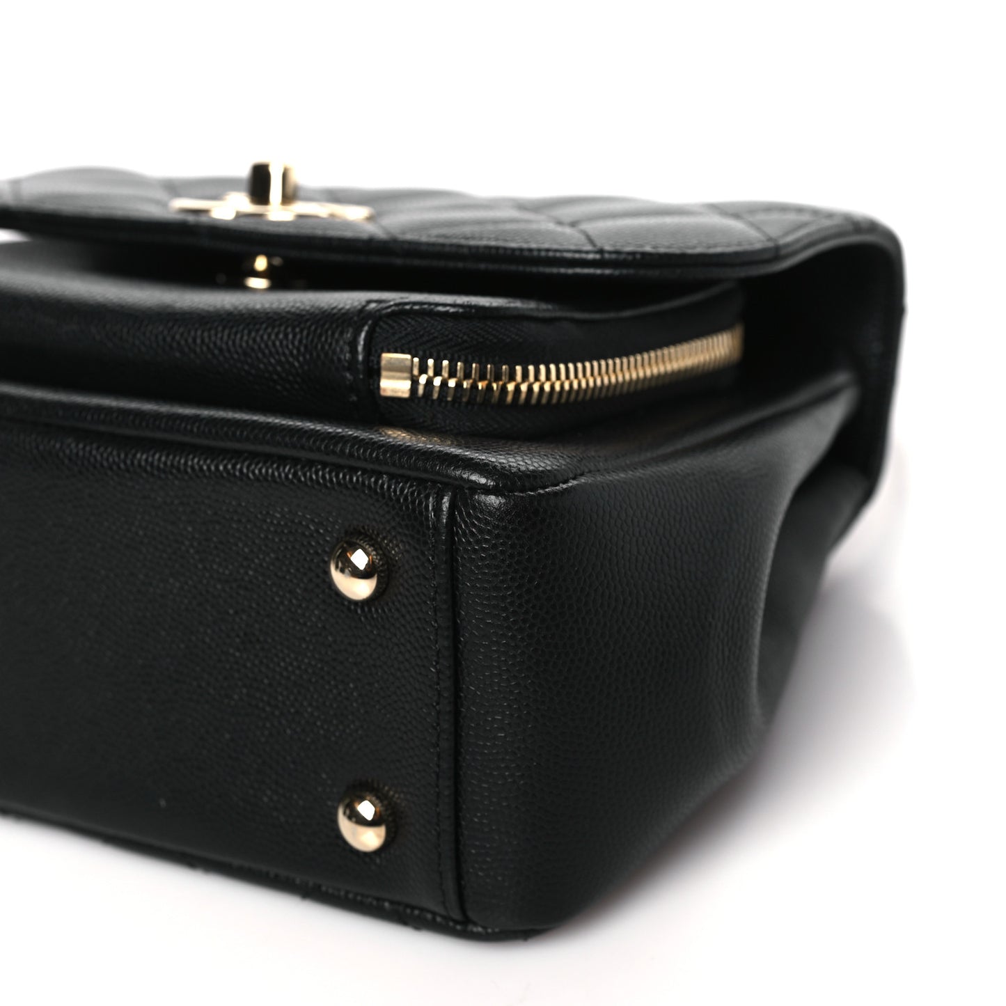Caviar Quilted Small Business Affinity Flap Black
