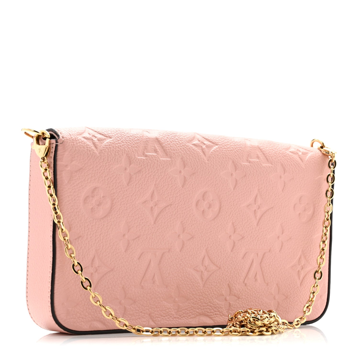 Louis Vuitton Empreinte Pochette Felicie Chain Wallet Rose Poudre 3 of 11