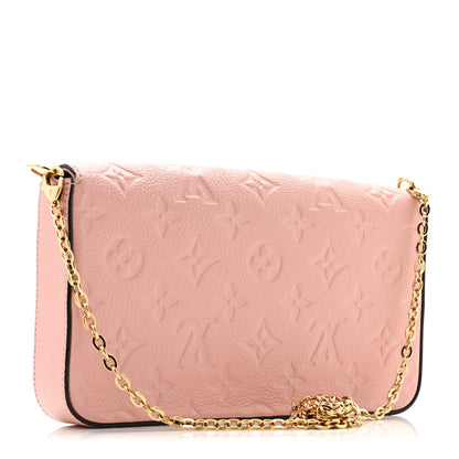 Louis Vuitton Empreinte Pochette Felicie Chain Wallet Rose Poudre 3 of 11