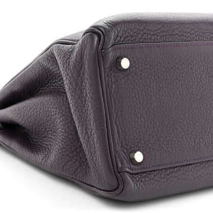 Hermes Taurillon Clemence Kelly Retourne 35 Raisin 9 of 18