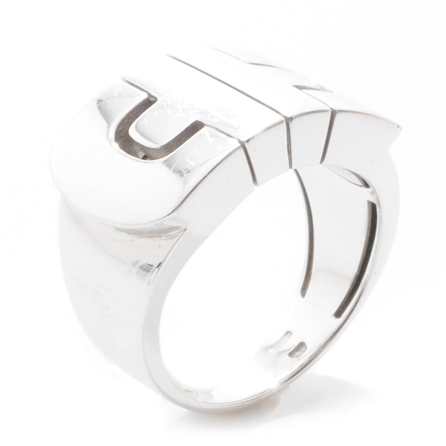Bulgari BVLGARI 18k White Gold Parentesi Ring 7.5 6 of 6