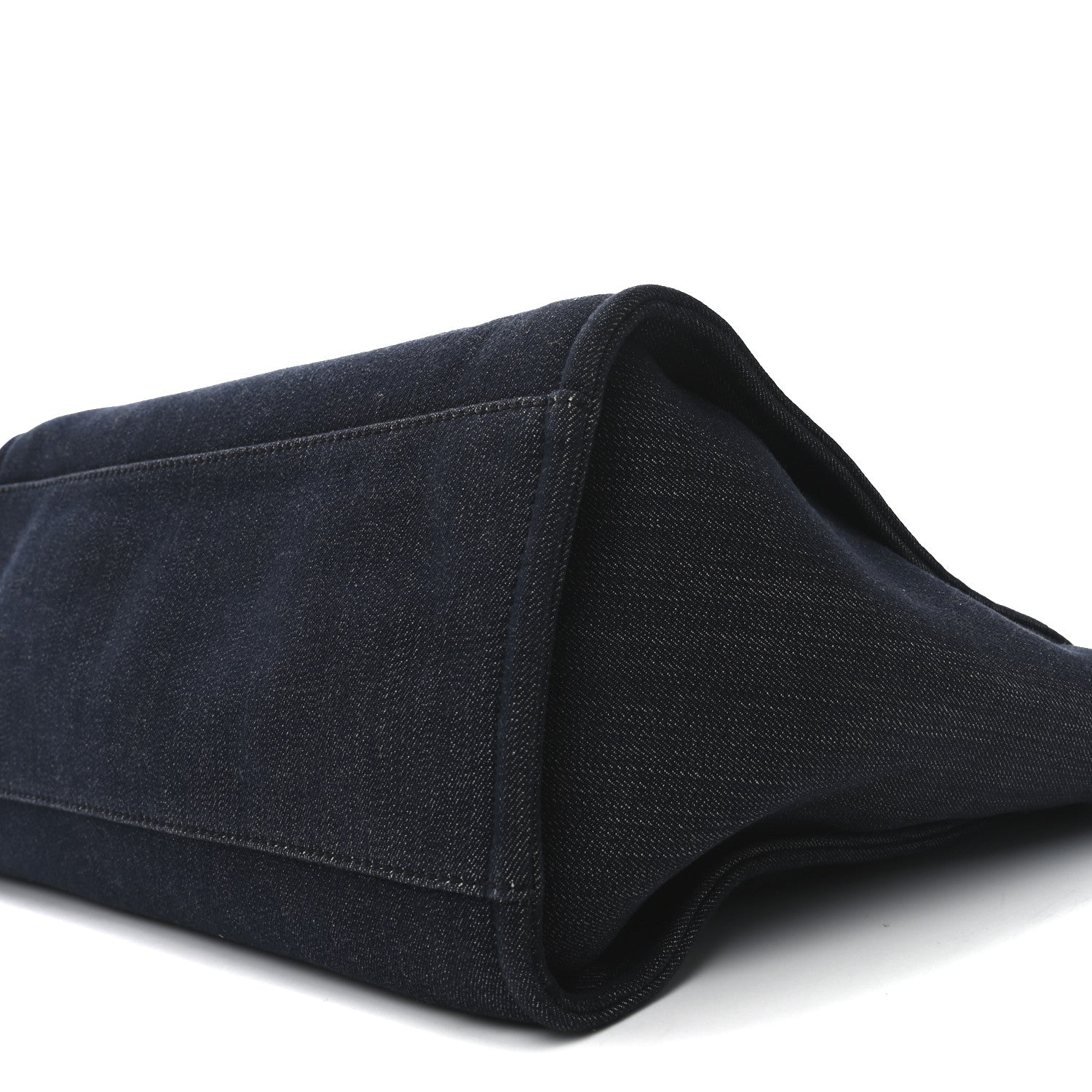 Chanel Denim Large Deauville Tote Dark Blue 10 of 10