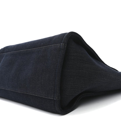 Chanel Denim Large Deauville Tote Dark Blue 10 of 10