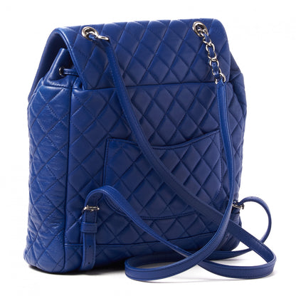 Chanel Lambskin Quilted Large Urban Spirit Backpack Blue 3 of 10