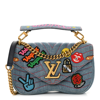 Louis Vuitton Denim New Wave Chain MM Blue 1 of 12