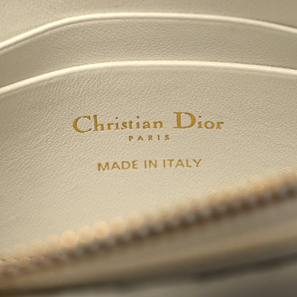 Christian Dior Supple Calfskin Cannage Caro Pouch with Chain Latte 7 of 11