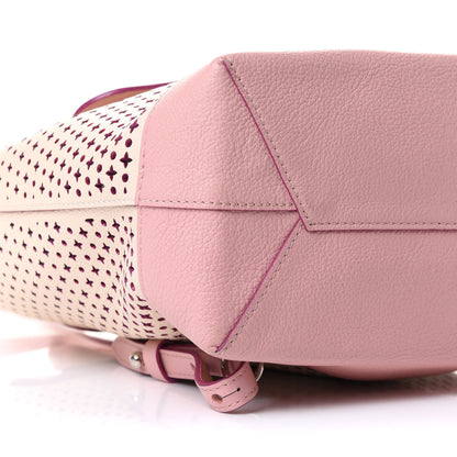 Louis Vuitton Perforated Calfskin Lockme Backpack Rose Poudre Creme 8 of 9