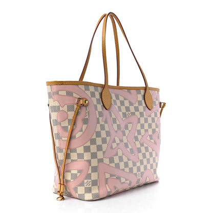 Louis Vuitton Damier Azur Tahitienne Neverfull MM 3 of 14