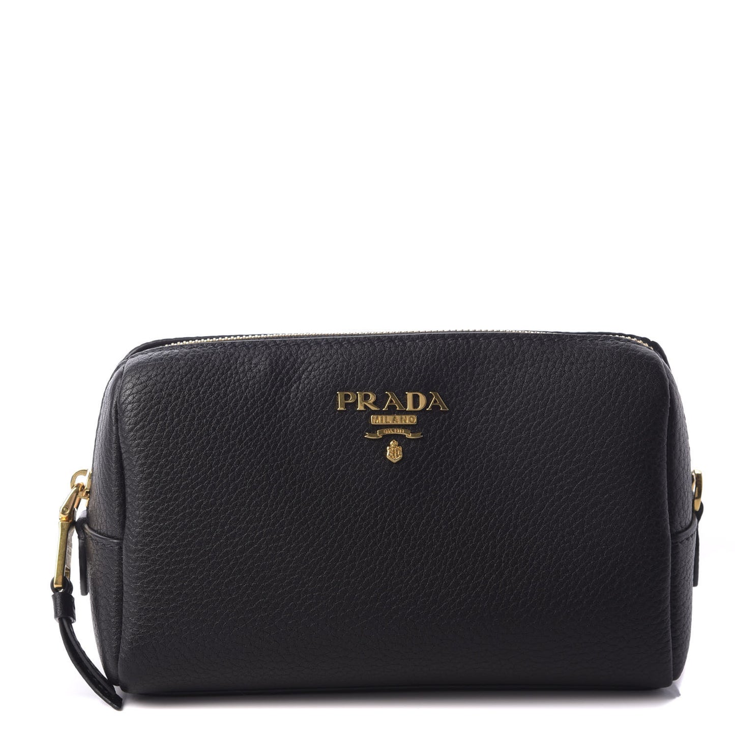 Vitello Daino Cosmetic Pouch Black