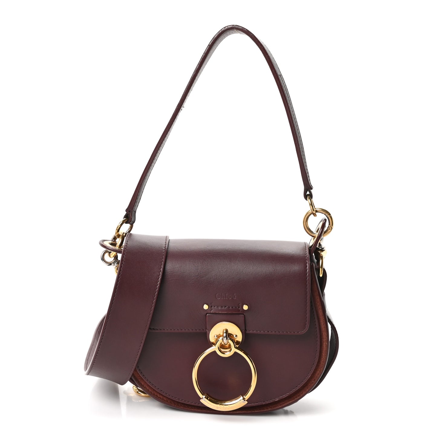 Calfskin Small Tess Bag Burnt Brown Burnt Brown