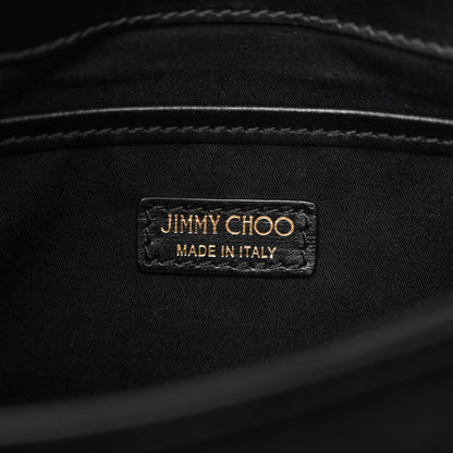Jimmy Choo Smooth Calfskin Studded Lockett Shoulder Bag Black 6 of 11