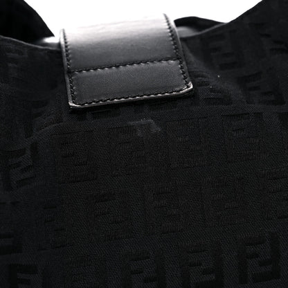 Fendi Zucchino Vitello Shoulder Bag Black 16 of 21