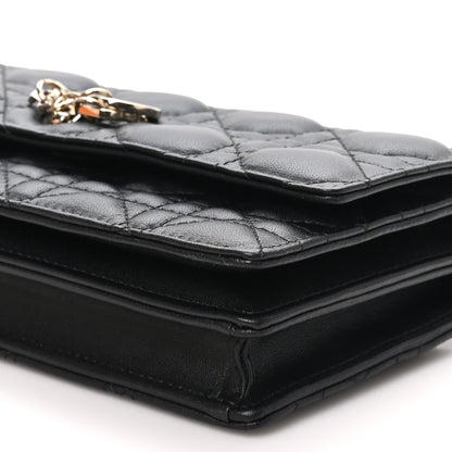 Christian Dior Lambskin Cannage Mini My Dior Bag Black 9 of 10