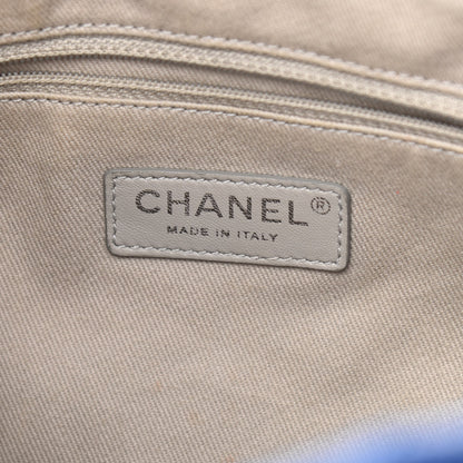 Chanel Caviar Quilted Easy Zip Tote Cobalt Blue 6 of 16