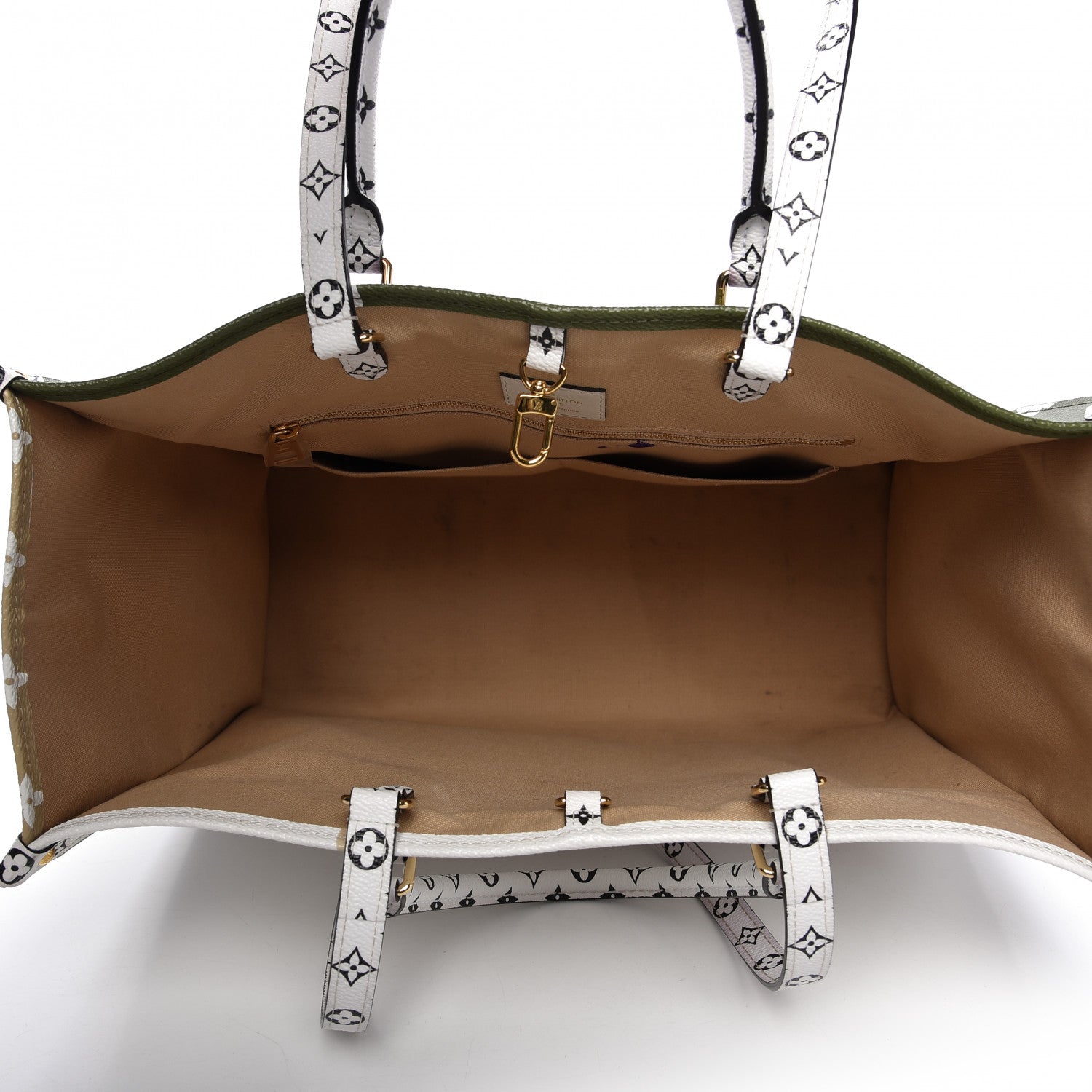 Louis Vuitton Monogram Giant Onthego GM Kaki Beige 5 of 14