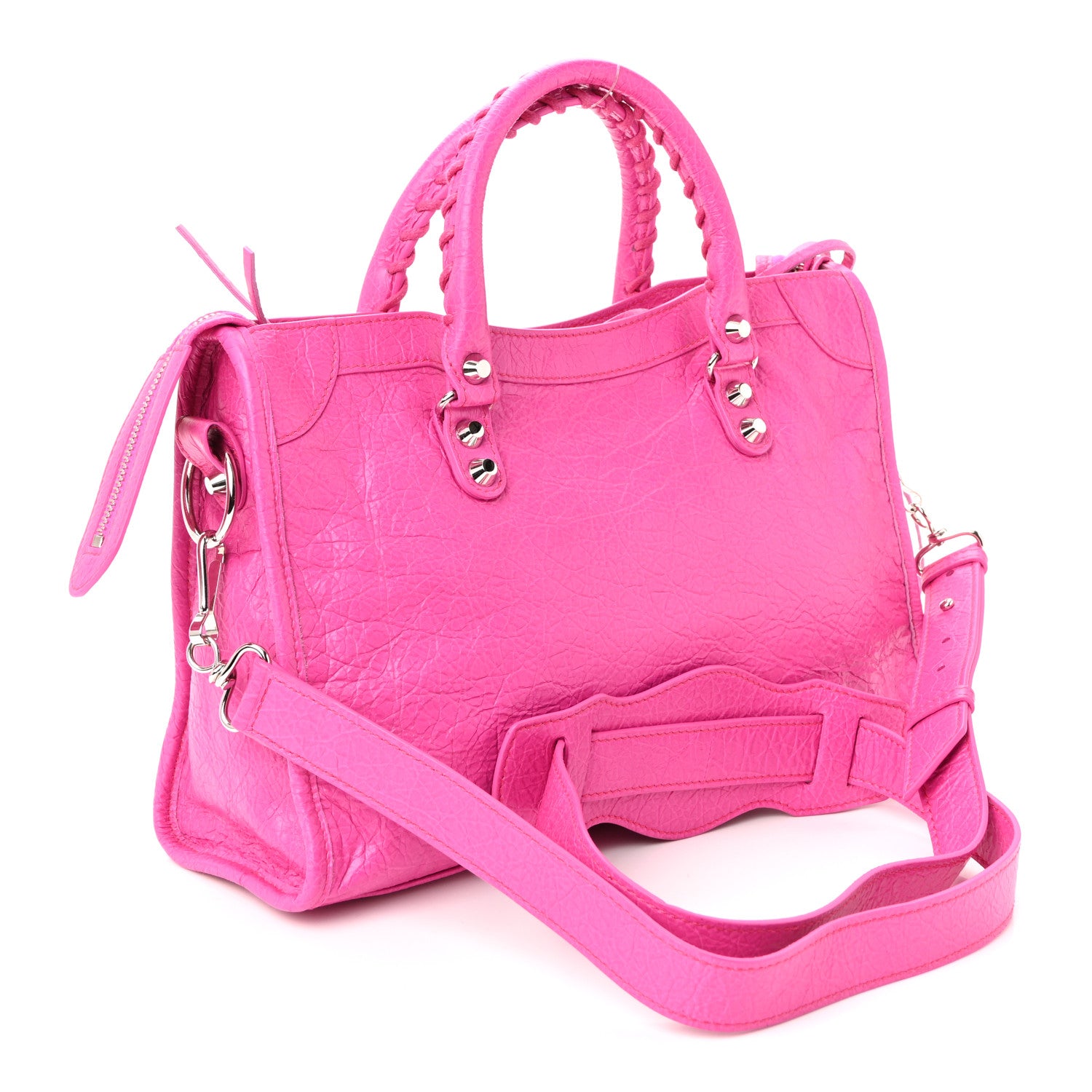 Balenciaga Agneau Classic Silver Hardware S City Fuchsia 4 of 11