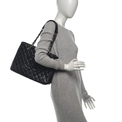 Chanel Caviar Quilted Grand Shopping Tote GST Black 2 of 10