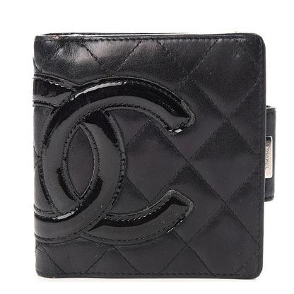 Chanel Calfskin Quilted Cambon Bi-Fold Wallet Black 1 of 8