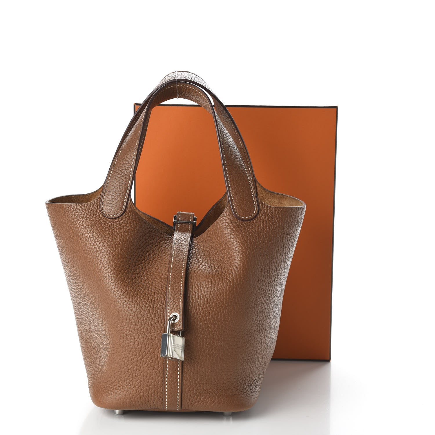 Hermes Taurillon Clemence Picotin Lock 18 PM Gold 10 of 10