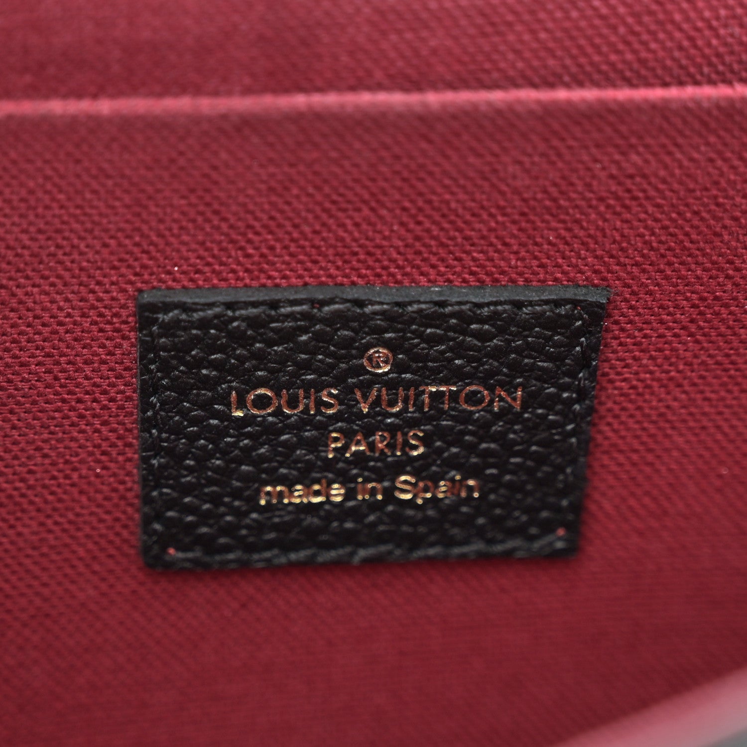 Louis Vuitton Empreinte Monogram Giant Felicie Pochette Black Beige 7 of 11