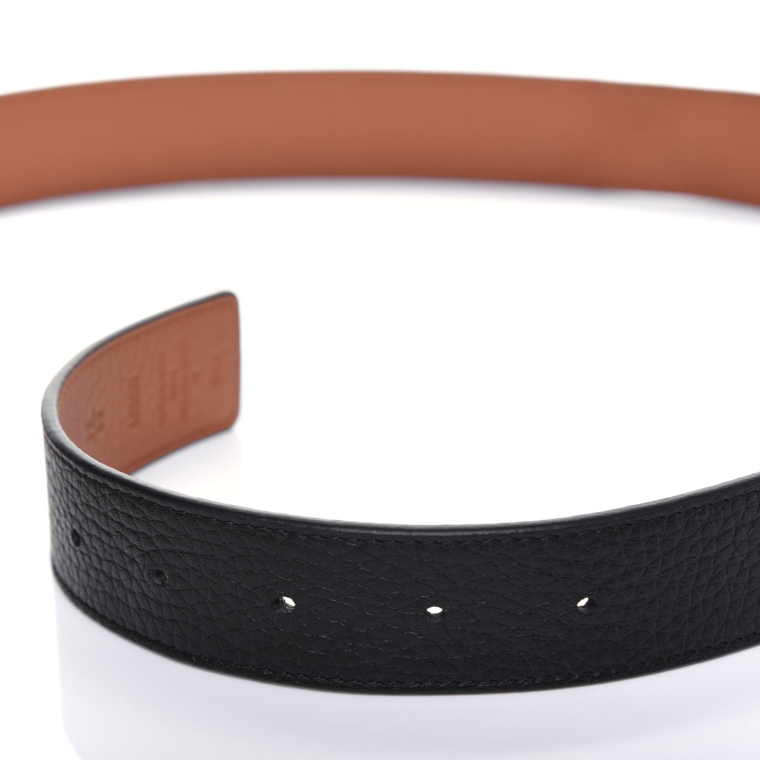 Louis Vuitton Taurillon Calfskin 30mm LV Initiales Reversible Belt 85 34 Black 7 of 9