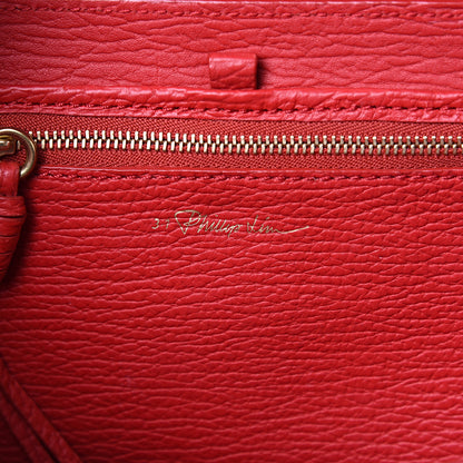 3.1 Phillip Lim 3.1 Textured Calfskin Mini Pashli Satchel Red 5 of 18