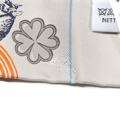 Hermes Silk Garde Robe Pop Twilly Argent Multicolor 5 of 8