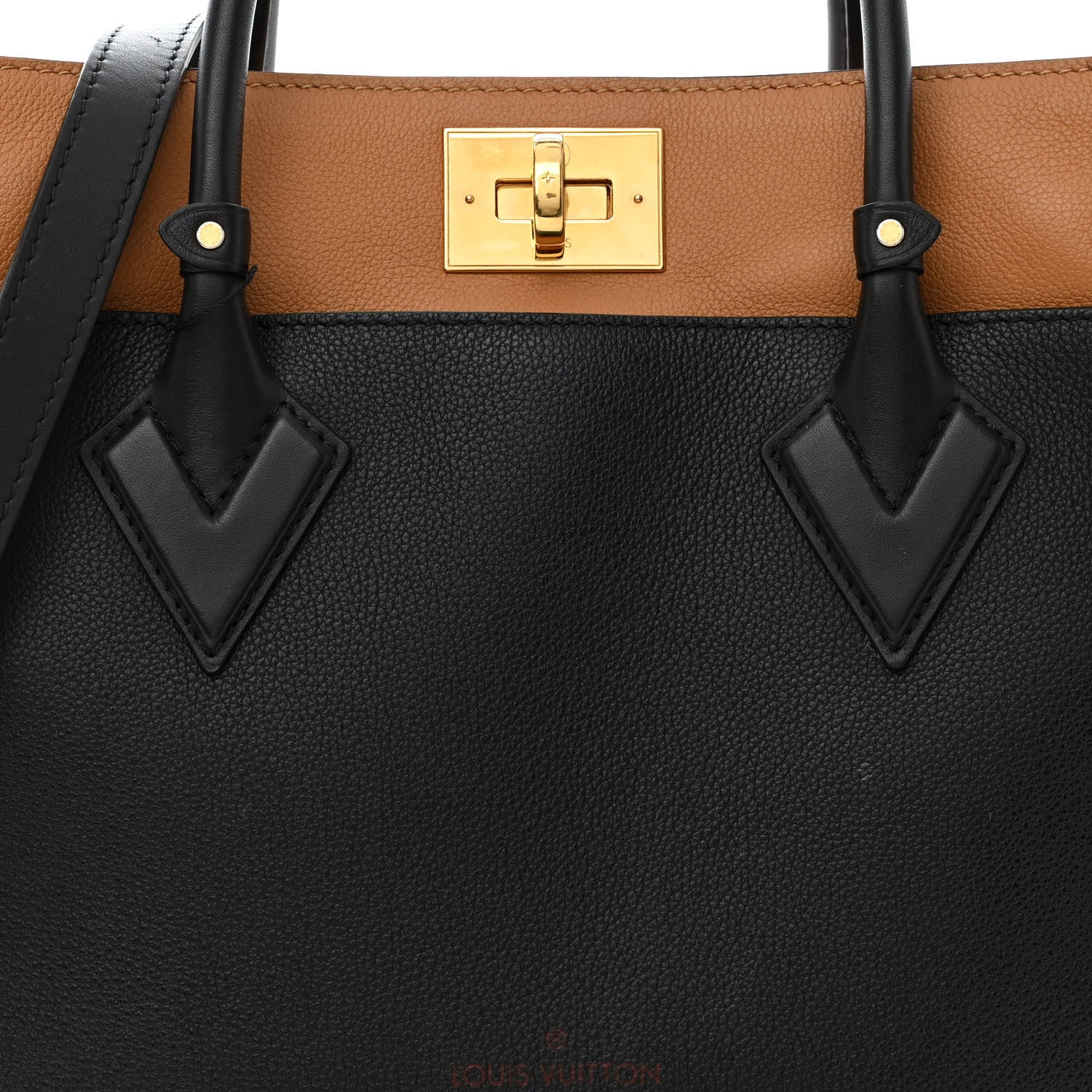 Louis Vuitton Calfskin Monogram On My Side Black 8 of 10