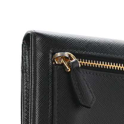 Prada Saffiano Bow Continental Wallet Black 12 of 12