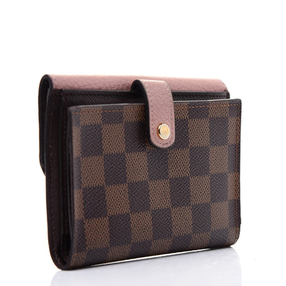 Louis Vuitton Damier Ebene Normandy Compact Wallet Rose Ballerine 3 of 11