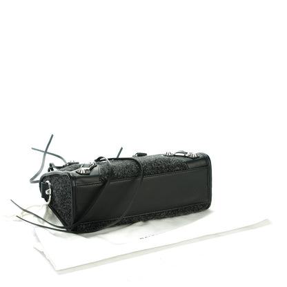 Balenciaga Alpaca Calfskin Classic Silver Hardware Mini City Black 5 of 8