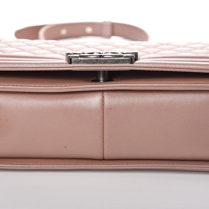 Chanel Metallic Calfskin Medium Boy Flap Pink 10 of 14