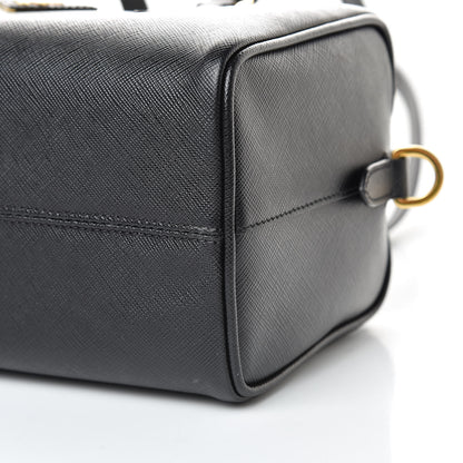 Prada Saffiano Lux Bauletto Black 10 of 12