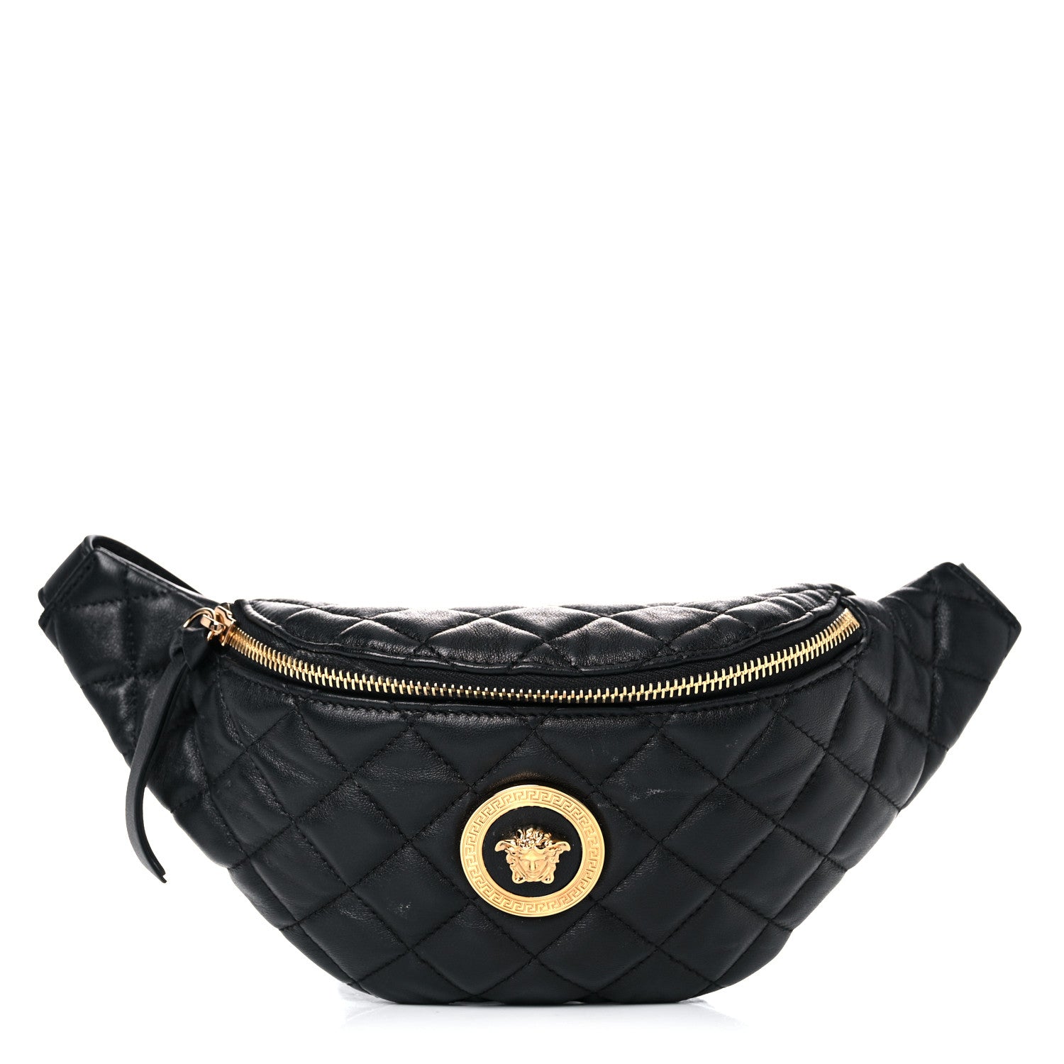 Versace Nappa Quilted Medusa Belt Bag Black 1 of 13