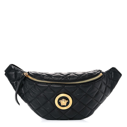 Versace Nappa Quilted Medusa Belt Bag Black 1 of 13