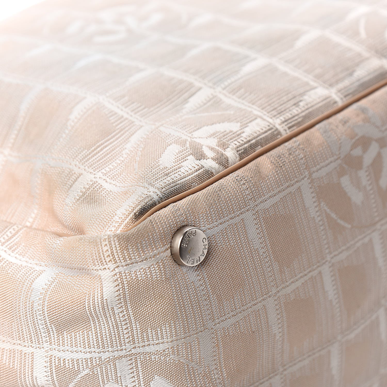 Chanel Nylon Medium Travel Tote Beige 12 of 14