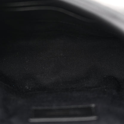 Saint Laurent Calfskin Quilted Toy Loulou Puffer Monogram Monochrome Chain Satchel Black 5 of 10