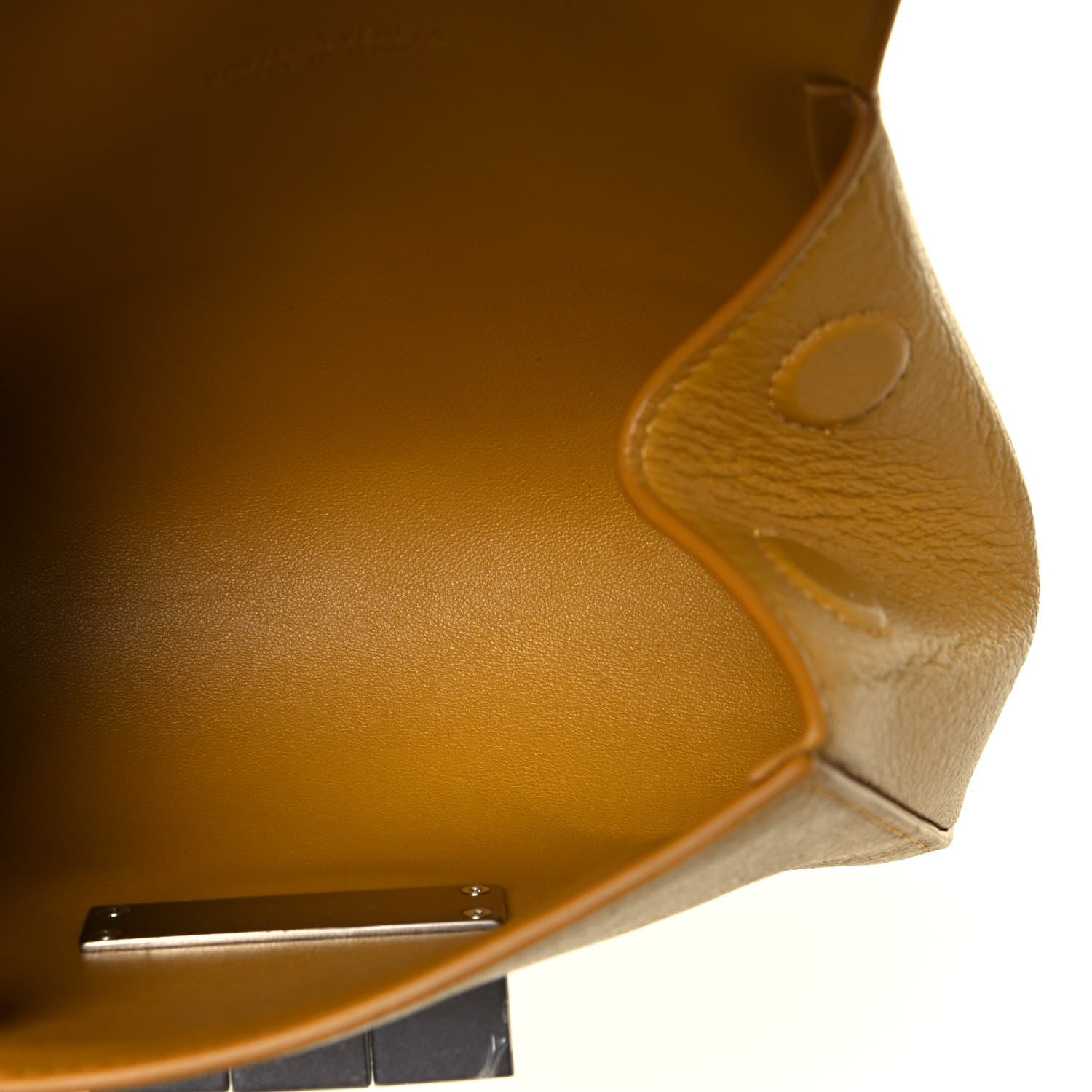 Bottega Veneta Grained Calfskin Geometric Belt Bag Mustard Yellow 9 of 11