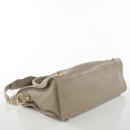 Balenciaga Chevre Gold Metallic Edge Hardware City Gris Taupe 7 of 11