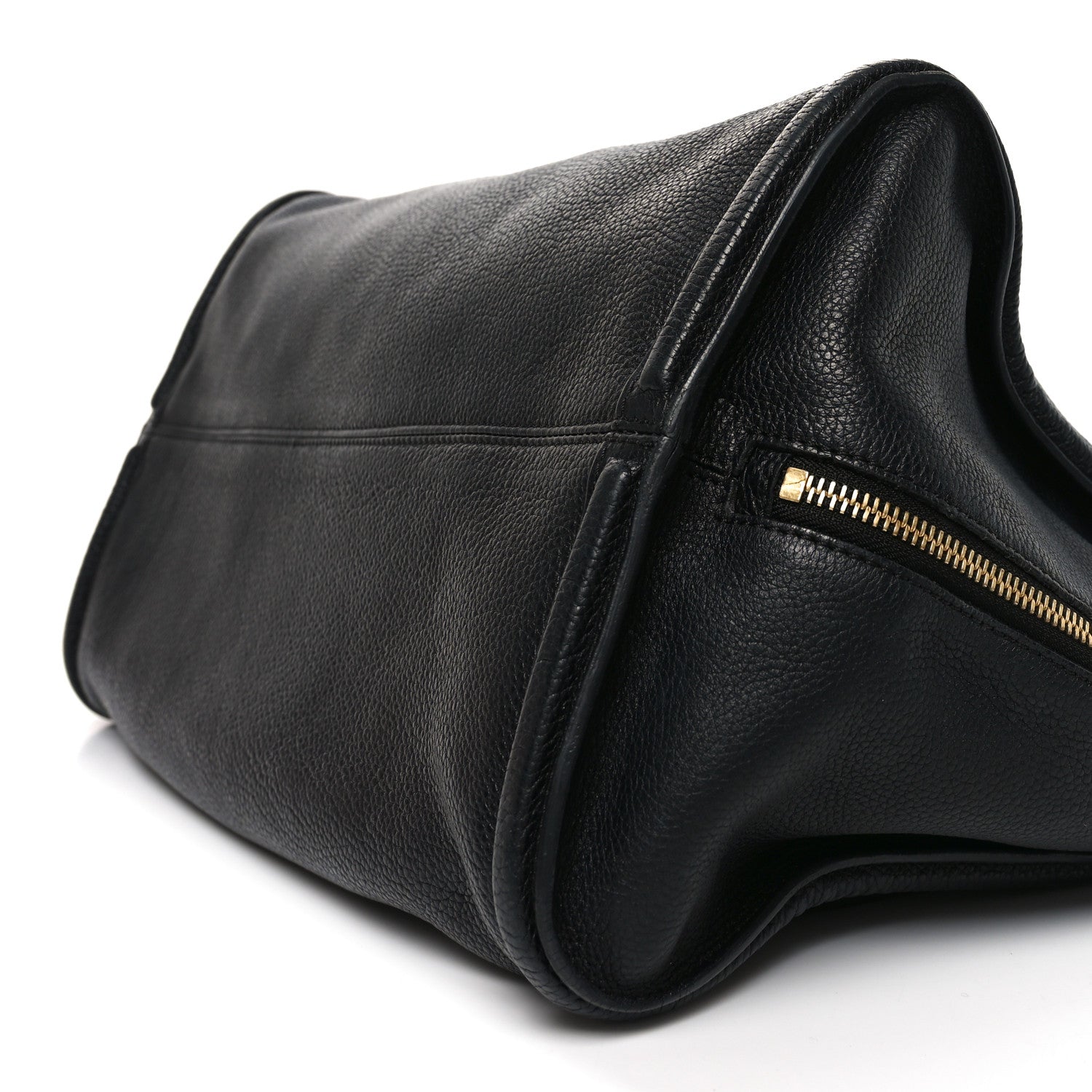 Alexander McQueen Pebbled Calfskin Large Skull Padlock Zip Around