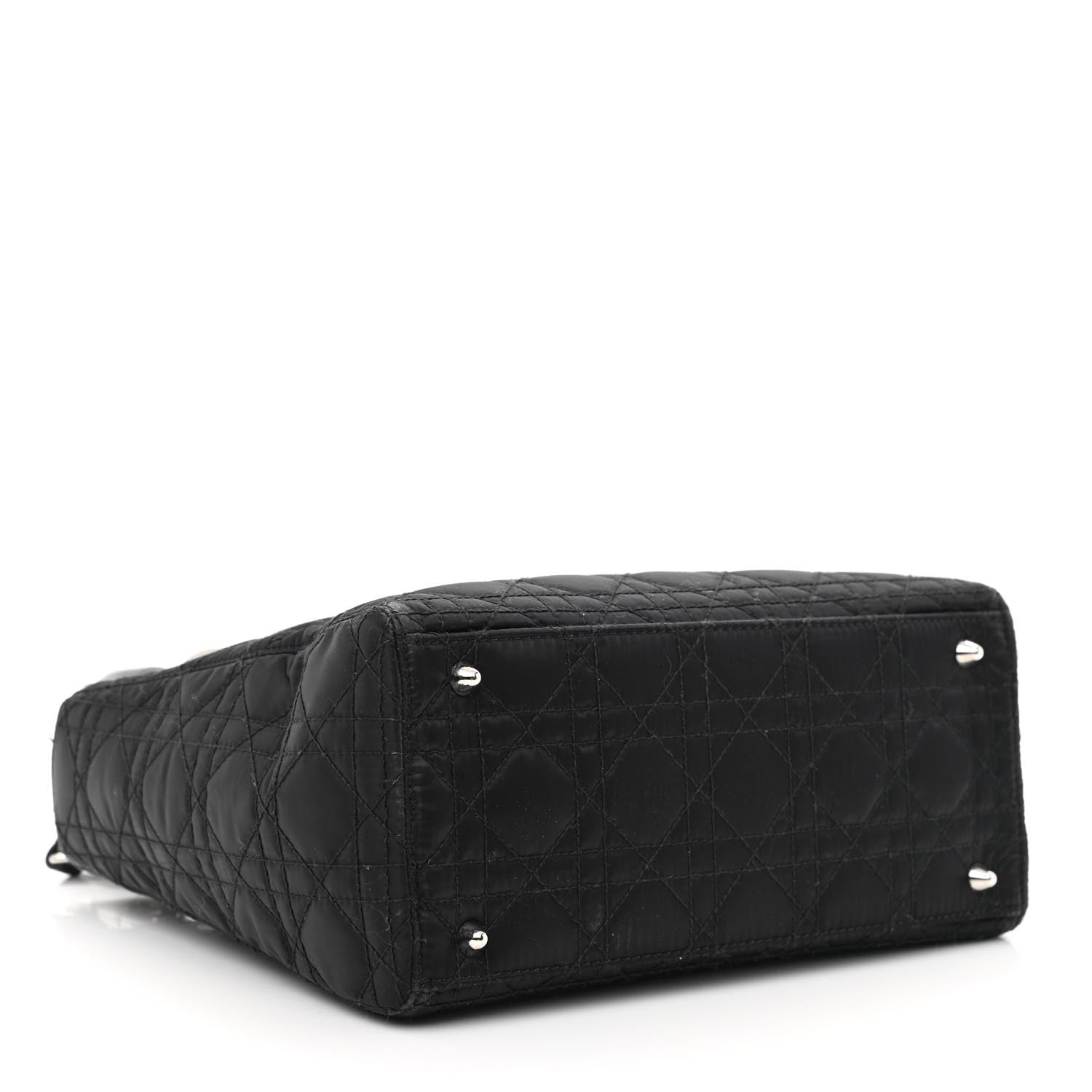 Christian Dior Satin Cannage Medium Lady Dior Black 4 of 15