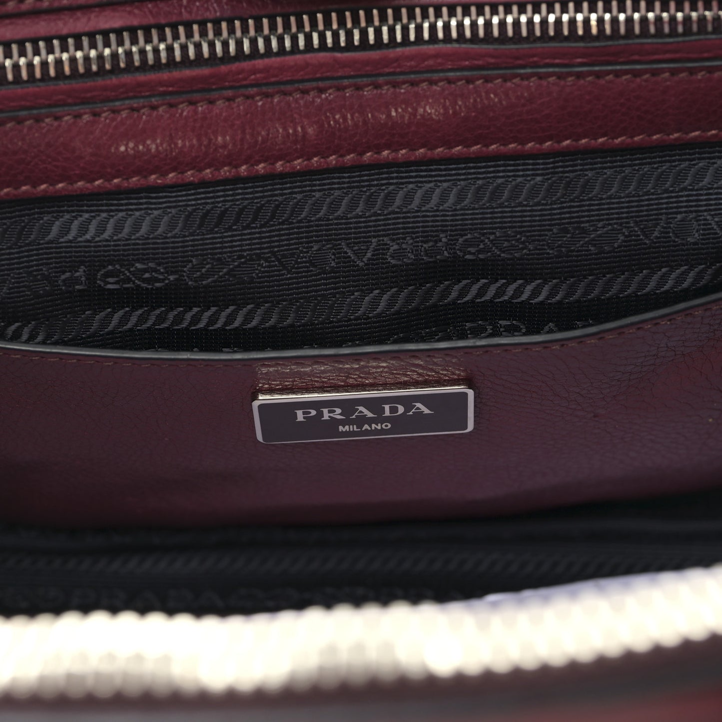 Glace Calf Twin Pocket Tote Ametista