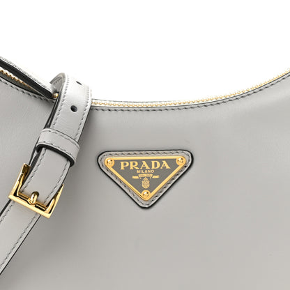Prada Soft Calfskin Arque Shoulder Bag Ardesia 8 of 12