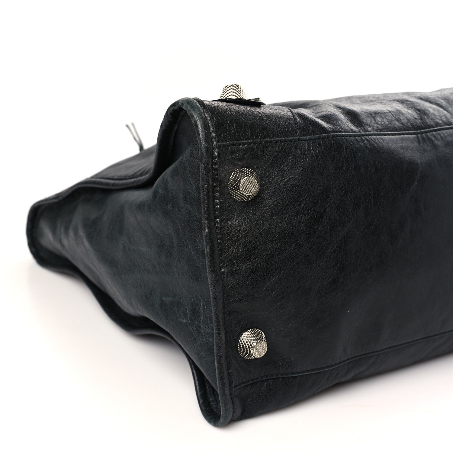 Balenciaga Agneau Giant 21 Silver Hardware Weekender Black 8 of 10
